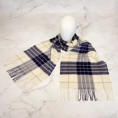 Johnstons of Elgin ジョンストンズ　オブ　エルガン　Knockmore ノックモア　カシミヤ　ストール　フリンジ　スコットランド製　カシミヤ100% カシミアのサムネイル