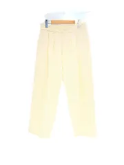 シュタイン stein WIDE STRAIGHT TROUSERS ワイド ストレート トラウザーズ アイボリー シルク・リネン混 ホワイト Sサイズ 101MB-1070のサムネイル