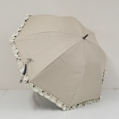 日傘 芦屋ロサブラン 完全遮光日傘 USED美品 グレージュ アイボリー