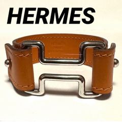 ❤お得なお品❤ナイトブレスレット オレンジxシルバー金具 エルメス