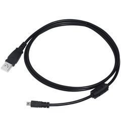 (Black) W370 (1m) Replacement USB Cable for Sony Cyber-Shot Digital Cameras W830 W810 W800 W730 DSC-W710 H300 DSC-H200 Cyber-Shot 8-pin Compatible Camera Data Transfer Sync Charging Cable