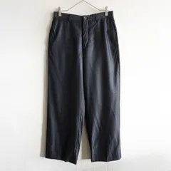 【美品】GIORGIO ARMANI【ウールレーヨン スラックスパンツ】ブラック ジョルジオアルマーニ s2606125のサムネイル