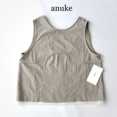 美品】anuke Backopen Check Tops - メルカリ
