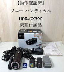 簡易動作確認済】SONY HDR-CX390 ビデオカメラ 本体 ブラック - メルカリ