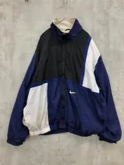 NIKE ナイキ ナイロンジャケット トラック ジャケット sizeL/ブラック×ネイビー×ホワイト ■■ メンズのサムネイル