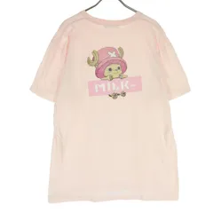 MILKFED. ミルクフェド ワンピース ONEPIECE コラボ キャラクタープリント 半袖 Tシャツ L ピンク トニートニー・チョッパー メンズ 古着のサムネイル