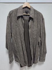 A18667 美品 マッキントッシュロンドン ヘリンボーンネルシャツ 紺系 L