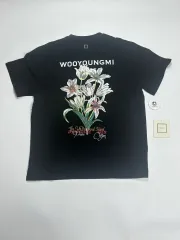 WOOYOUNGMI ブラック フラワー プリンティング 半袖 Tシャツのサムネイル