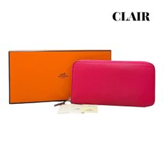 美品『エルメス』 ジップザップ 二つ折り 財布 オレンジ カードケース