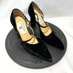 GIVENCHY ハイヒール ベロア ストラップ パンプス ブラック レディース 23cm相当 35のサムネイル