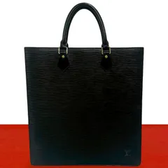 極 美品 LOUIS VUITTON ルイヴィトン サックプラ エピ レザー 本革 ハンドバッグ ビジネスバッグ トートバッグ ノワール 77-10のサムネイル