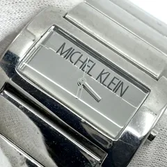 動作未確認　MICHEL KLEIN　ミシェルクラン　クォーツ腕時計　スクエア　シルバーのサムネイル