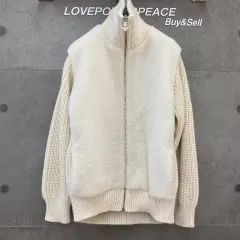 PRADA プラダ レディース アルパカ カーディガン ジャケット 白 p25m06-J070403のサムネイル