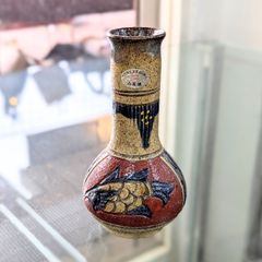 やちむん 壺屋焼 赤絵 小橋川太郎 レア品 - メルカリ