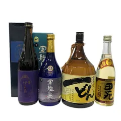 芋焼酎 4本セット 一どん 1800ml  + 田苑 500ml + 伊王島 720ml + 軍艦島 720ml 全て25度 【未開栓品】 22606K4774のサムネイル