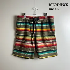 WILDTHINGS SERAPE SHORTS L 11SSWT19 ワイルドシングス セラぺ ショートパンツ クライミングパンツ マルチカラー ネイティブ柄 定番 アウトドアのサムネイル
