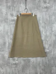 martinique マルティニーク ロング ベーシック Aライン 台形 スカート size1/ベージュ ■■ レディースのサムネイル