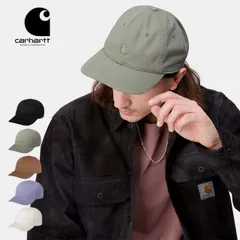 【新品】Carhartt WIP カーハート WIP MADISON LOGO CAP I023750 マディソン ロゴ キャップ ロー カーブ 6パネル ストラップバック ウオッシュ コットン ツイル ハット 帽子 ワンポイント 刺繍 ワーク スケート ストのサムネイル