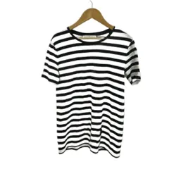 アクネ ストゥディオズ Acne Studios Tシャツ XXS 白 ホワイト 黒 ブラック ボーダー柄 クルーネック 半袖 /NP ■GY53のサムネイル
