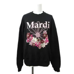 マルディメクルディ Mardi Mercredi  スウェットシャツ フラワーマルディ ジャルダン one 黒 ブラック 花柄 クルーネック 長袖 /RY ■GY53のサムネイル
