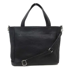 マーガレットハウエル MARGARET HOWELL idea レザー 2WAY トートバッグ ショルダーバッグ ブラック 黒のサムネイル