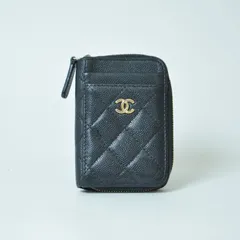 CHANEL シャネル クラシック キャビアスキン ジップ コイン カード フラグメント ケース ブラック AP1650のサムネイル