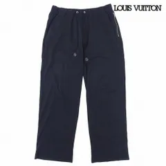 美品 ルイヴィトン LOUIS VUITTON ダミエグラフィット スウェットパンツ コットン イージーパンツ サイズL ネイビー メンズのサムネイル