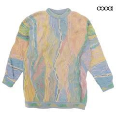 超美品 クージー COOGI 希少 オーストラリア製 長袖 3D ニット セーター M マルチカラー メンズのサムネイル
