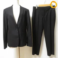 #anc ニジュウサンク 23区 パンツスーツ セットアップ 40 黒 ノーカラー センタープレス レディース [1012841]のサムネイル