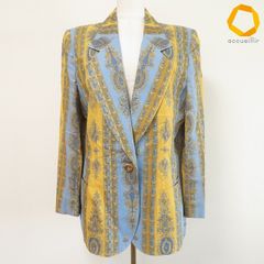 美品 2XL ETRO ペイズリー柄 ジャケット リネン100% イタリア製 - メルカリ