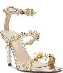 ベッツィジョンソン レディース シューズ サンダル トール Blue by Betsey Johnson Lorra Metallic Dress Sandals Light Gold ゴールドのサムネイル
