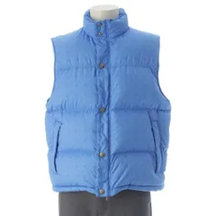 クロムハーツ CH Plus Stiff Down Vest ダガージップ クロスボールボタン 総柄 ダウンベスト アウター ブルー M【中古】のサムネイル