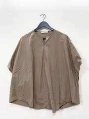 Demi-Luxe BEAMS デミルクスビームス スリットネック ポンチョプルオーバー ブラウス シャツ ベージュ ■■レディースのサムネイル