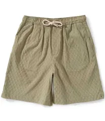 スコッチアンドソーダ メンズ ボトムス ハーフパンツ・ショーツ ショートパンツ Scotch Soda Jacquard Seersucker 8 Bermuda Shorts Oil Green グのサムネイル