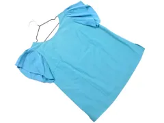 Viaggio Blu ビアッジョブルー 切替 フレアスリーブ ブラウス シャツ size1/青 ■◆ レディースのサムネイル