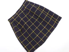 anatelier アナトリエ ウール混 チェック ミニ スカート size2/紺 ■◆ レディースのサムネイル