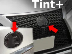 Tint+再利用Ok レクサスRX 20系エンブレム スモークフィルム(ブラックスモーク5％ 前後セット) RX200t/RX350/RX450h AGL20W/GGL20W/GYL20W型 RX 20系のサムネイル