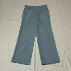70s〜 KEITKMOOR スラックス ロケットTALON サックスブルー ポリエステル×ウールのサムネイル