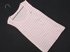 LACOSTE ラコステ ボーダー タンクトップ size40/ピンクｘグレー ■◆ レディースのサムネイル