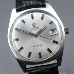 OMEGA オメガ ジュネーブ 手巻き 136.041 良稼働 新品リザード本革 