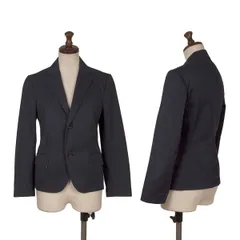 ジュンヤワタナベ コムデギャルソンJUNYA WATANABE COMME des GARCONS コットン混裏チェック2Bジャケット 紺SSのサムネイル