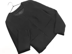 ketty ケティ スウェード調 ノーカラー ジャケット size2/黒 ◇■ レディースのサムネイル