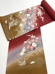袋帯 雀 鳥 竹笹 雪景色 正絹 六通 D252 袋帯 雀 鳥 竹笹 雪景色 正絹 六通 D252 - メルカリ