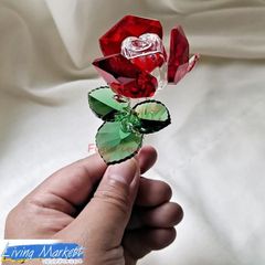 スワロフスキー オブジェ オーナメント キャンディーケイン ハート