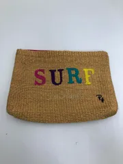 Ron Herman ロンハーマン 刺繍 ロゴ クラッチ バッグ ナチュラル ■◆ レディースのサムネイル