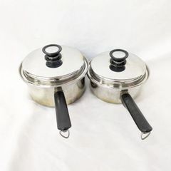 Amway Queen ステンレスフライパン 大中2点セット 旧型 IH対応 - メルカリ