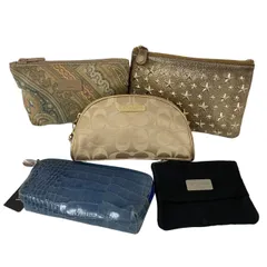 JIMMY CHOO/COACH/ETRO/FURLA/ポーチ他/まとめて5点/小物入れ/レディース/RS2019のサムネイル