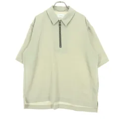 STUDIOUS ステュディオス 半袖 ハーフジップ Tシャツ 3 グレー メンズ 古着のサムネイル