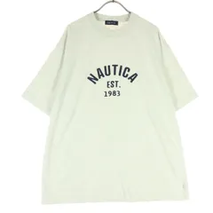 NAUTICA ノーティカ 半袖 スウェット Tシャツ L ライトグレー メンズ 古着のサムネイル