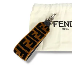 フェンディ　FENDI ストラップユー　ミニ　ズッカ柄　ブラック　ブラウン　ベロア　レザー　ショルダーストラップのサムネイル